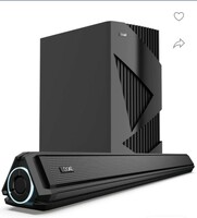 boAt Aavante Bar 1550 Pro w/ Exquisite Design, LEDs & Master Remote Control 160 W Bluetooth Soundbar (Pebble Black, 2.1 Channel)