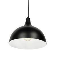 Lexton Single Head Black Dome Hanging Light Pendant Light