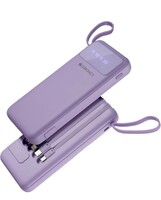 ZEBRONICS MB10000S6 Power Bank 10000 mAh, 12W, 5 x Outputs  (Lavender) 