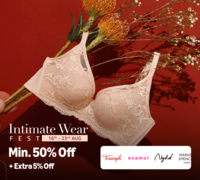 Intimate Wear Fest - Min. 50% Off + Extra 10% Off