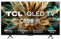 TCL C69B 139 cm (55 inch) QLED Ultra HD (4K) Smart Google TV with Dolby Atmos 35W, ONKYO 2.1ch with Subwoofer (55C69B)