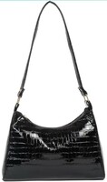 Fargo Leatherette Side Black Sling Bags For Women's Ladies