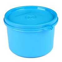 Signoraware Executive Round Big Plastic Container Box (450ml, T Blue)