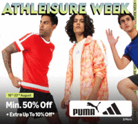 Athleisure Week Min 50% off + Extra 10% off (16-22 Aug)