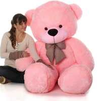 ShopGlobal 3 feet soft pink teddy bear with huggable and beautiful - 90 cm on Flipkart