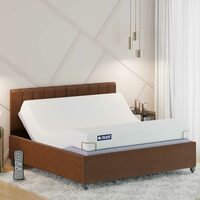 The Sleep Company Elev8 Smart Recliner Bed With Denver Leather Frame | Premium Smart Adjustable Bed