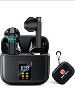 EDYELL V1 Truly Wireless Earbuds with 48H of Playtime, Half in Ear Headphone, Quad Mic with ENC, Type-C Fast Charging, 13mm Driver, V5.3 Low Latency, Smooth Touch Controls, IPX5 Water Resistance

