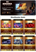 TV Bonanza Live till 25th Aug
Smart TVs Starting Rs 750/month*
- NO Cost EMI up to 24 months
- Exchange Offer | Easy Returns