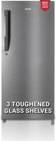 Haier 190 L Direct Cool Single Door 4 Star Refrigerator  (DAZZLE STEEL, HED-204DS-P)