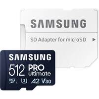 SAMSUNG PRO Ultimate microSD Memory Card + Adapter, 512GB microSDXC