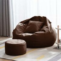 Comfybean Bag With Beans Filled 4Xl Bean Bag Sofa With Free Cushion And Footrest - Official Apply ₹25 coupon 