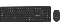 Amazon Basics Wireless Keyboard and Mouse Combo | 1600 DPI Mouse | 104 Rounded Silent Keys | Lightweight | Compatible to Mac and Windows | Plug-and-Play (Black) 