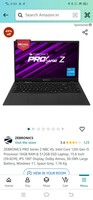 ZEBRONICS PRO Series Z NBC 4S, Intel Core 12th Gen i5 Processor 16GB RAM & 512GB SSD Laptop, 15.6 Inch (39.6CM), IPS 180° Display, Dolby Atmos, 38.5Wh Large Battery, Windows 11, Space Grey, 1.76 Kg