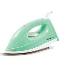 Havells D'zire 1000 watt Dry Iron With American Heritage Sole Plate, Aerodynamic Design, Easy Grip Temperature Knob & 2 years Warranty. (Mint)