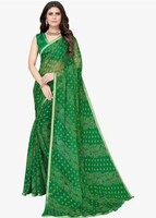 

SIRIL Women's Chiffon Printed Saree with Blouse Piece