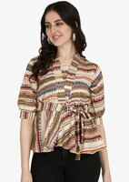 DHRUVI TRENDZ Women Regular Fit Top




