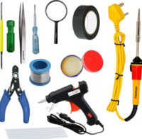 Glue Gun Combo Pack (5 Glue sticks, soldering iron, wire cutter, screwdriver, a plier, and a tester)