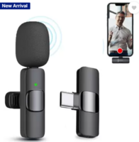 BASS BLING ® K8 Collar Wireless Mic for Youtubers, Video Recording,Live Streaming Microphone