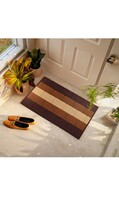 Status Contract Anti Slip Front Door Mat|(38x58cm) Living Room Rug for Entrance Door|Polypropylene Floor Mat for Home|Essential Small Rug for Office, Bedroom & Kitchen| (Brown)