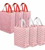 Kuber Industries Shopping Handbag | Grocery Shopping Bag | Reusable Shopping Bags | Vegetable Bag | Carry Bag | Pack of 6 | Multicolor