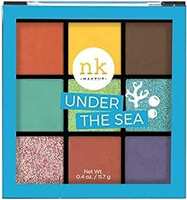 Nicka K Nine Color Eyeshadow Palette - Under The Sea, Multicolor, 11 g