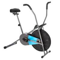 Amazon Basics Upright Air Bike Exercise Cycle with Moving Handles, Max Weight 100 Kg