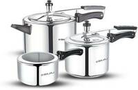 BAJAJ 2 L, 3 L, 5 L Inner Lid Pressure Cooker  (Aluminium)
