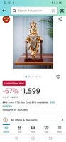 THE WHITE INK DECOR Premium Golden Lord Buddha Statue/Idol for Home Decor, Vastu, Feng Shui, Religious Gifting, Good Luck Idol - Table Showpiece, Office Desk Decoration. (16 Inches)