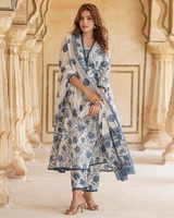 V S CREATION Women Printed Anarkali Kurta Set