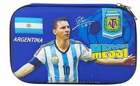 MSGH Pencil Case with 2 Compartments, Pencil Pouch for Kids, Pencil Box for Boys School Supply Organizer for Students, Stationery Box, Cosmetic Zip Pouch Bag (Messi Pouch)