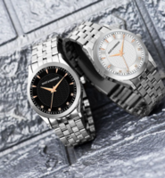 Mast & Harbour Men Embellished Dial & Stainless Steel Bracelet Style Straps Analogue Watch M&HWatchP2-03