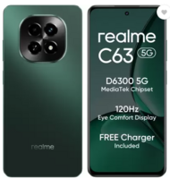 Realme C63 5G Charger in the Box (Forest Green, 128 GB)  (4 GB RAM)