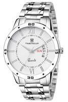 TIMEWEAR Analog Day Date Functioning Stainless Steel Chain Watch for Men