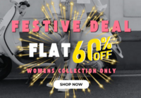 Festive Sale - Flat 60% off + buy 2 Get Extra 10% off