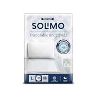 Amazon Brand - Solimo Premium Underpads Large (L) Size, 10 count| 90 X 60 cm|Unisex, High Absorbency, Super soft