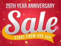 25th Anniversary Sale: 7% student discount + Free Voucher