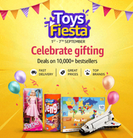 Toys fiesta [1 - 7 Sep]  Up 80% off + Bank offers