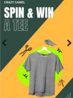 Get a free T - shirt from Crazy camel