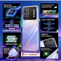 POCO M6 5G (Orion Blue, 128 GB) on Flipkart