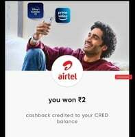 Cred play any Jackpot and win Rs. 2 cashback (September Month)