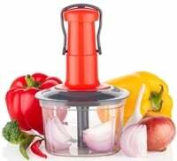 LOWEST - Premium Quality Vegetable Push Chopper With Stainless Steel Blade Vegetable & Fruit Chopper 