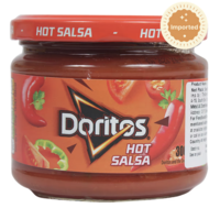 Instamart Doritos Hot Salsa Dip 300 g and Unibic Snappers Assorted [Kolkata locations]