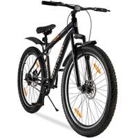 Urban Terrain Bolt Cycle/Bicycle MTB 27.5T Single Speed Bike with Front Suspension & Dual Disc Brake Bicycle for Men/Boys Mountain Bike UT5001S27.5 | Ideal for 15+ Years (Black)