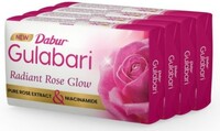 Dabur Set of 4 Gulabari Radiant Rose Glow Soap with Niacinamide - 150 g each