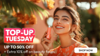 Tata Cliq Fashion Top Up Tuesday Sale - Upto 50% off + Extra 10% off + Bank offers