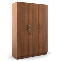SPACEWOOD Optima 3 Door Wardrobe - Walnut Rigato [Rs 6000 Coupon]
