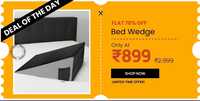 Pepperfry Deal of the Day: Ultra Memory Foam Bed Wedge (18X17) In Big Size