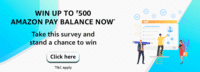 Amazon Smartphone Survey Spin and Win up to ₹500"