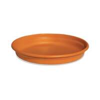 MILTON Blossom Mate 2 Plastic Tray, Set of 1, Terracotta Brown | Flower Pot Tray| Balcony | Garden Planter | Plant Container | Gamla | Easy to Carry | Indoor | Outdoor