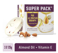 BAJAJ Almond Drops Moisturising Soap  (3 x 125 g) [Patna locations]